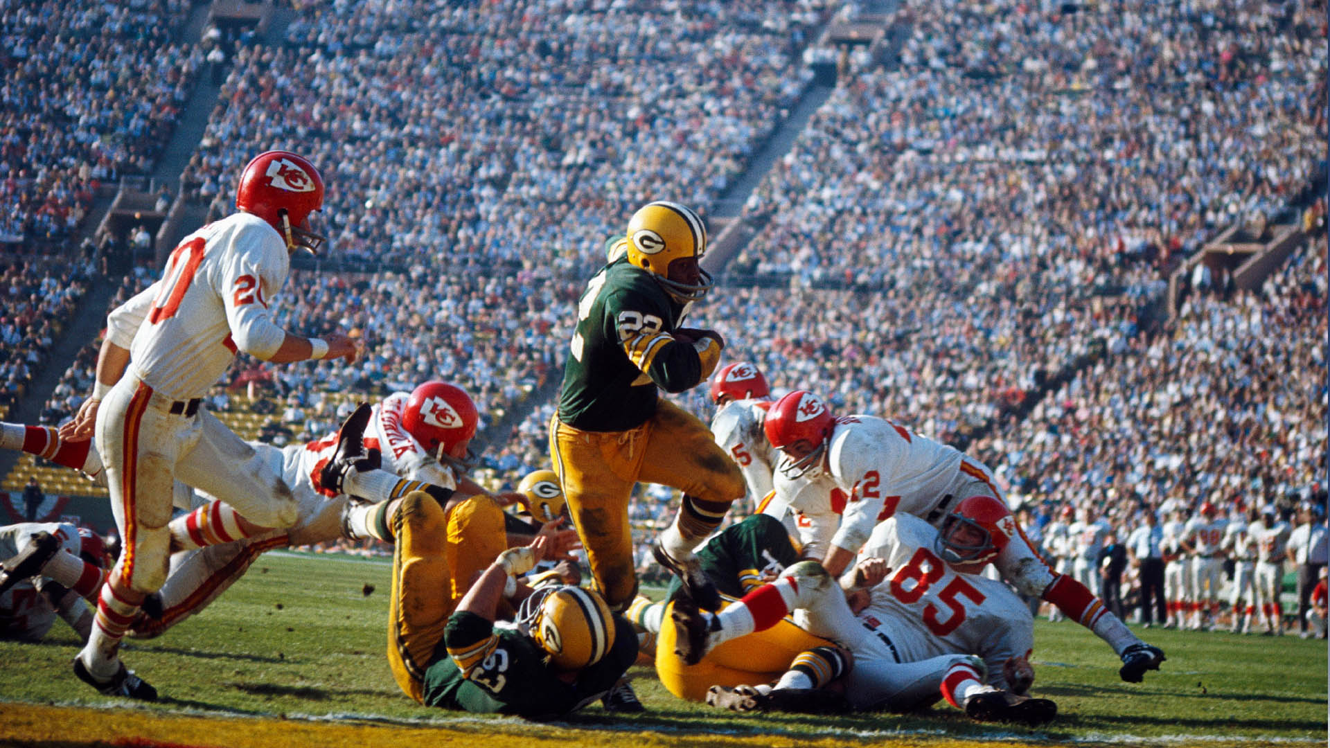 Super Bowl city skyline and stadium at night